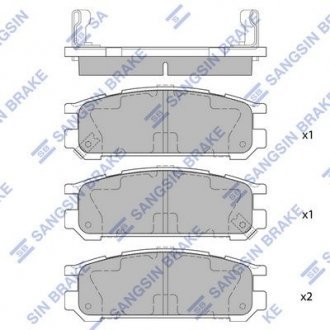 Колодки тормозные дисковые Subaru Legacy, Impreza Hi-Q (SANGSIN) sp1537