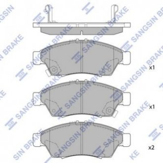 Колодки тормозные дисковые Hi-Q (SANGSIN) sp1541