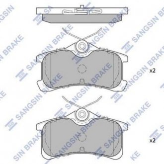 Комплект тормозных колодок из 4 шт. дисков Hi-Q (SANGSIN) sp1575