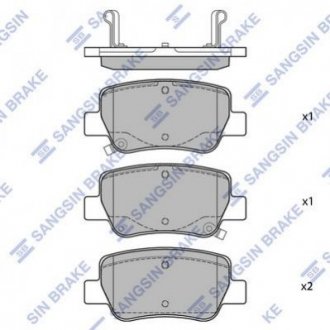 Комплект тормозных колодок. Hi-Q (SANGSIN) sp1578