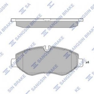 Гальмівні колодки дискові кт. Hi-Q (SANGSIN) sp1622