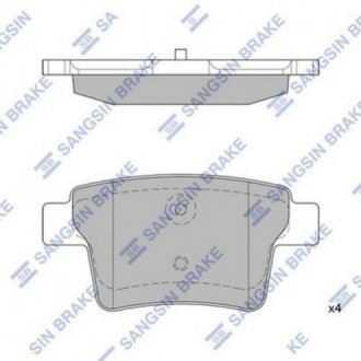 Комплект тормозных колодок из 4 шт. дисков Jaguar X-type, Ford Mondeo Hi-Q (SANGSIN) sp2095