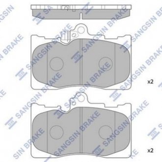 Гальмівні колодки дискові кт. Lexus GS, IS, Toyota Prius, Auris, Rav-4 Hi-Q (SANGSIN) sp2302