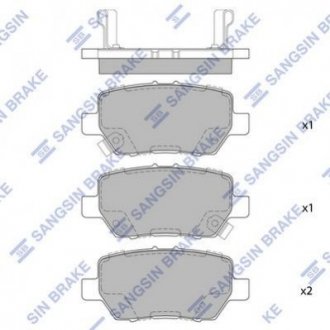 Колодки тормозные дисковые Hi-Q (SANGSIN) sp4063