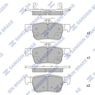 Кт. Тормозные колодки Honda Civic Hi-Q (SANGSIN) sp4127