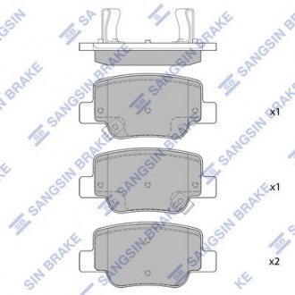 Купить Колодки тормозные дисковые Toyota Verso Hi-Q (SANGSIN) sp4142 (фото1) подбор по VIN коду, цена 837 грн.