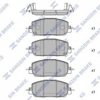 Комплект гальмівних колодок з 4 шт. дисків Hi-Q (SANGSIN) sp4176