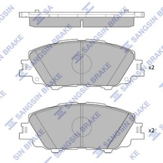 Колодки передние Hi-Q с термопластинами Hi-Q (SANGSIN) sp4340