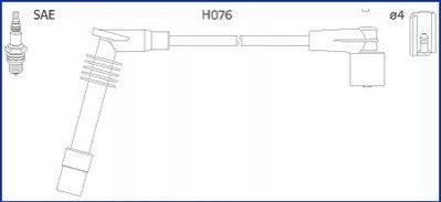 OPEL Комплект высоковольтных проводов Omega B,Vectra B 2.0 94- HITACHI 134251