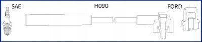 FORD Комплект високовольтних проводів ESCORT V 1.3 90-95, FIESTA III (GFJ) 1.0 89-95, ORION II (AFF) 1.3 85-90 HITACHI 134659