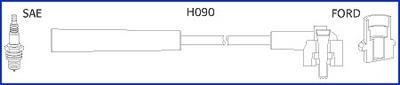 HUCO FORD Комплект высоковольтных проводов Fiesta,Escort HITACHI 134673