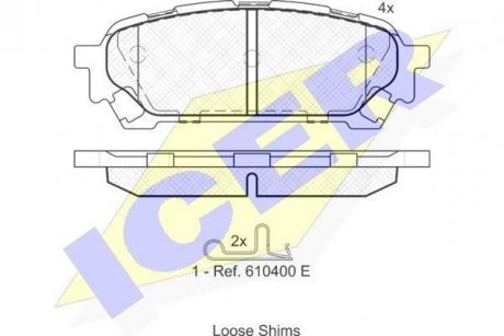 Купить Тормозные колодки (задние) Subaru Impreza 99-/Forester 02-12/Saab 9-2X 04-06 Subaru Impreza, Forester ICER 181737 (фото1) подбор по VIN коду, цена 965 грн.