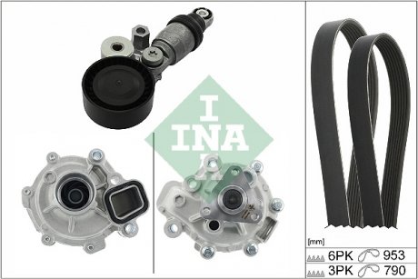 Комплект доріжкових пасків Mazda 3, 2 INA 529037130