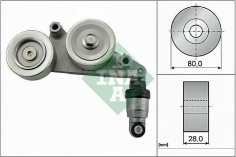 Купить Натяжник ремня генератора Honda Accord, Pilot INA 534 0415 10 (фото1) подбор по VIN коду, цена 3299 грн.