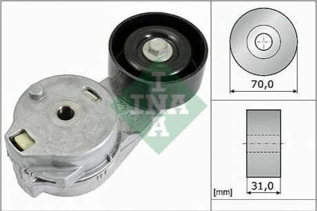 Купити Натяжник ременя генератора VW LT 2.8TDI 02-06, 116kw, (70x31), BCQ/AUH Volkswagen LT INA 534 0548 10 (фото1) підбір по VIN коду, ціна 5211 грн.