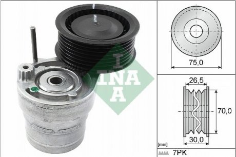 Купить Натяжник ремня генератора Smart Fortwo, Forfour, Renault Twingo INA 534 0603 10 (фото1) подбор по VIN коду, цена 1171 грн.