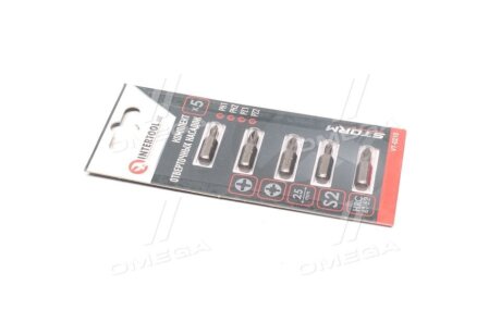 Фото набір викруткових насадок PH1, PH2, PZ1, PZ2 1/4"*25мм, S2, уп. 5шт., STORM Intertool vt-0210 Набір викруткових насадок PH1, PH2, PZ1, PZ2 1/4"*25мм, S2, уп. 5шт., STORM Intertool vt-0210