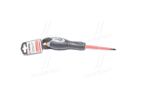 Фото викрутка ізольована шліцева 0.8*4.00мм, 75мм, 1000В Intertool vt-3204 Викрутка ізольована шліцева 0.8*4.00мм, 75мм, 1000В Intertool vt-3204