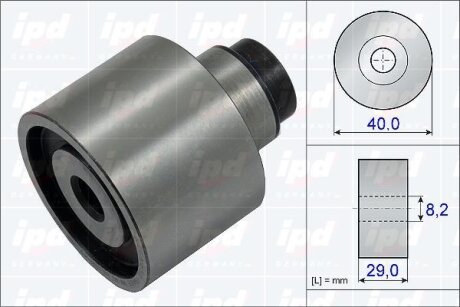 Рол.ГРМ AudiVWSkodaSeat 1.62.0TDi (09>) паразитка IPD 15-3802