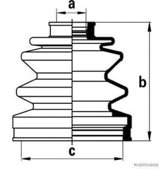 Пильовик ШРКШа (компл.) HONDA, HYUNDAI, KIA, MITSUBISHI, SUBARU Hyundai Santa Fe JAKOPARTS j2863004