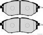 Купити Колодки гальмівні дискові передні Subaru OUTBACK 09-; FORESTER 10-; TRIBECA JAKOPARTS j3607020 (фото2) підбір по VIN коду, ціна 1312 грн.