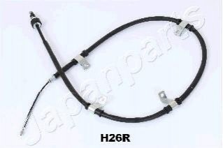 HYUNDAI Трос ручн.гальма прав.Getz 02- (бараб.с ABS) JAPANPARTS bc-h26r