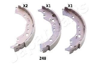 TOYOTA Щеки торм. задние Yaris 11-, Verso 10-, IQ Toyota Yaris, Verso, Corolla JAPANPARTS gf-248af