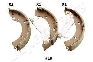 HYUNDAI Щоки гальмівні i10/20,Solaris,Kia Rio III 08- Hyundai I10, I20, Accent JAPANPARTS gf-h18af