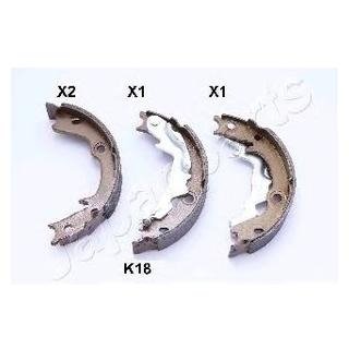 HYUNDAI Тормозные щеки Accent -10, KIA Rio 05- JAPANPARTS gf-k18af