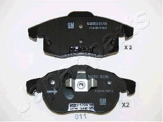 Тормозные колодки перед. OPEL Vectra C, Astra H, Zafira B FIAT Croma 05- SAAB 9-3 JAPANPARTS pa-011af