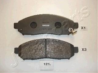 NISSAN Гальмівні колодки передн..Murano,Navara,Pathfinder 05- сист.Tokico Nissan Navara, Murano, Pathfinder JAPANPARTS pa-121af