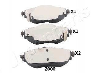 TOYOTA Гальмівні колодки передні.Auris 12- JAPANPARTS pa-2000af