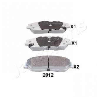 TOYOTA Колодки торм. передние Camry 2,5-3,5 11- JAPANPARTS pa-2012af