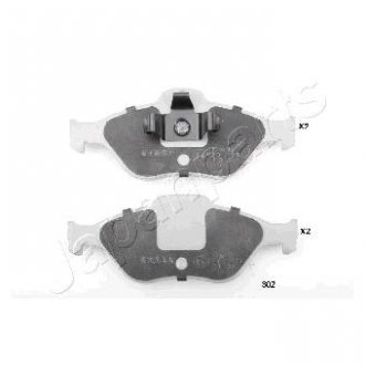 MAZDA Тормозная колодка перед.Ford Fiesta, Fusion 02-,Mazda 2 03- JAPANPARTS pa-302af