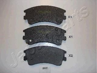 Купити MAZDA Гальмівні колодки перед. MAZDA 6 02- Mazda 6 JAPANPARTS pa-307af (фото1) підбір по VIN коду, ціна 816 грн.