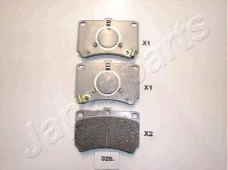 MAZDA Колодки гальмівні передні.323 85-93 JAPANPARTS pa-326af