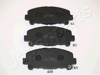 HONDA Гальмівні колодки передні.Accord 08- JAPANPARTS pa-409af