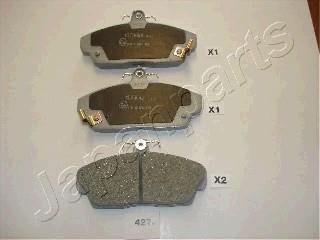 Купити HONDA КОЛОДКИ ГАЛЬМІВНІ ПЕРЕДНІ Concerto 1.5 16V 90- Honda Civic, Land Rover Freelander JAPANPARTS pa-427af (фото1) підбір по VIN коду, ціна 635 грн.