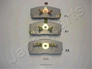 DAIHATSU гальмівні колодки передн.Applause 89- JAPANPARTS pa-606af