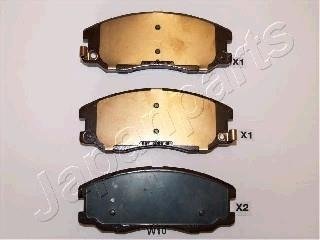 CHEVROLET Гальмівні колодки передні.Captiva,Opel Antara JAPANPARTS pa-w10af