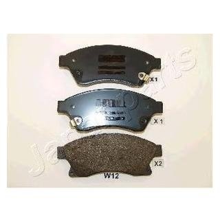 CHEVROLET Гальмівні колодки передні.Aveo,Cruze,Opel Astra J 09- JAPANPARTS pa-w12af