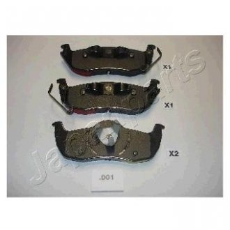 JEEP Гальмівні колодки задні.Grand Cherokee 05- Jeep Grand Cherokee JAPANPARTS pp-001af