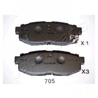 SUBARU Тормозные колодки задн.Tribeca 05- JAPANPARTS pp-705af