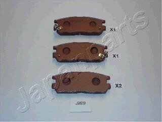 OPEL гальмівні колодки задн. FRONTERA A,B 2 Opel Frontera JAPANPARTS pp-999af