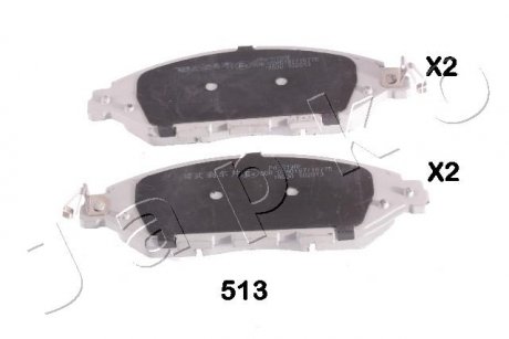 Купить Колодки тормозные передние Nissan Pathfinder (R52) (13-)/Infinity QX60 2.5 (14-) JAPKO 50513 (фото1) подбор по VIN коду, цена 879 грн.