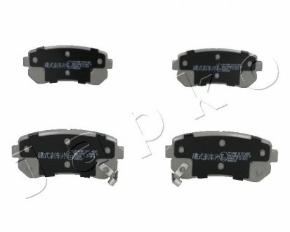 Купить Колодки тормозные дисковые задние Hyundai i20, I30, IX35/Kia Ceed, Sportage (04-) Hyundai IX20, KIA Ceed, Sportage, Hyundai I20, KIA Picanto, Pro Ceed, Hyundai IX35, I30, Tucson, KIA Rio, Hyundai Accent JAPKO 51K09 (фото1) подбор по VIN коду, цена 562 грн.