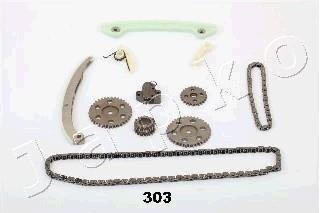 К-кт цепи ГРМ (10 деталей) Ford Focus II (03-)/Mazda 3, 5, 6 (02-)/Volvo C30, S4 JAPKO kjk303