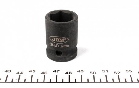 Купить Головка ударна 6-гранна (1/2") (d=19mm) JBM 11121 (фото1) подбор по VIN коду, цена 193 грн.