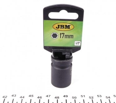 Купити Головка ударна 6-гранна (1/2") (d=17mm) JBM 11195 (фото1) підбір по VIN коду, ціна 166 грн.