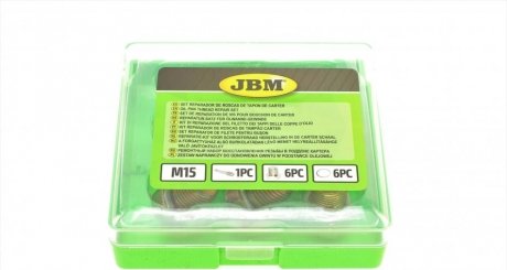 Купить Набір інструмента для відновлення різьби в піддоні картера (M15) JBM 53236 (фото1) подбор по VIN коду, цена 522 грн.